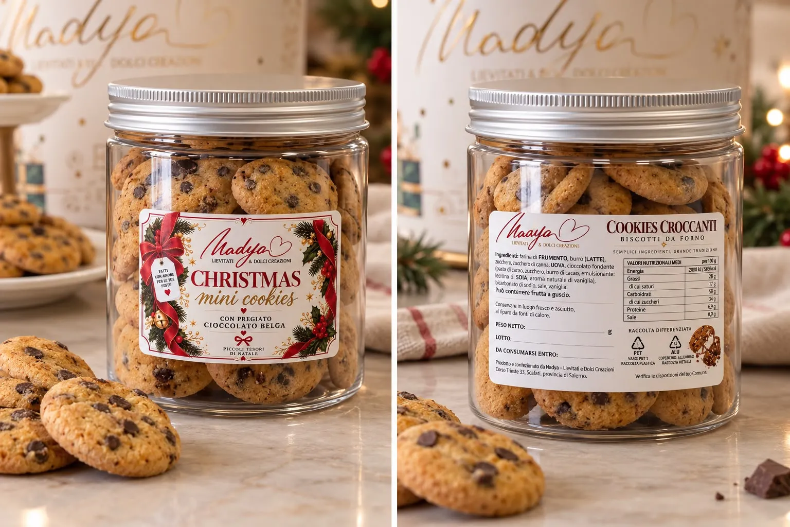 Cookies croccanti – barattolo NADYA